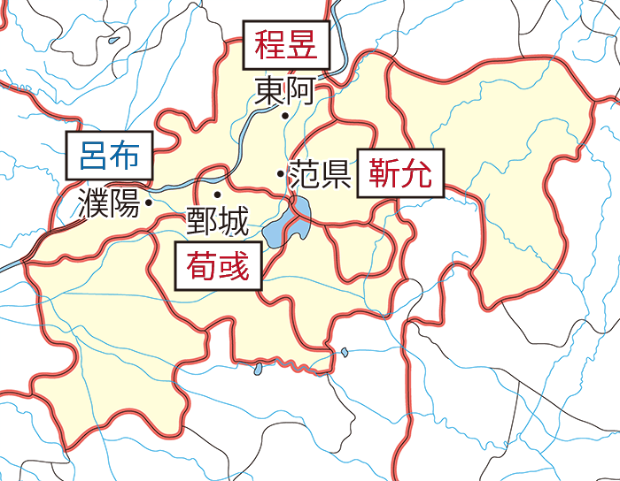兗州の反乱関連地図