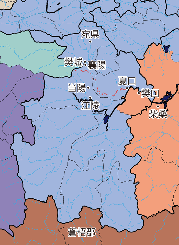 長坂の戦い・関連地図