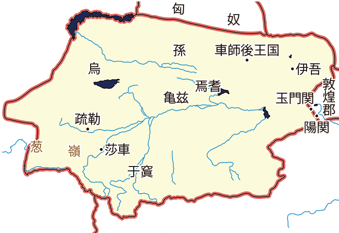 西域・順帝期関連地図